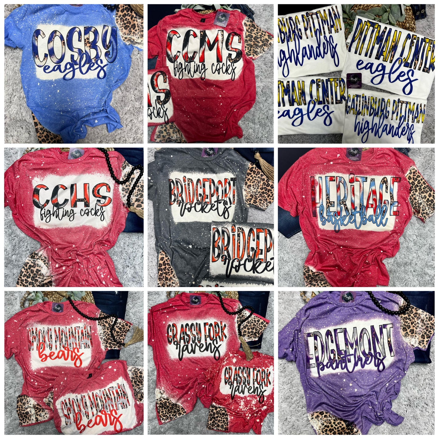 SCHOOL PRIDE BLEACHED TEE