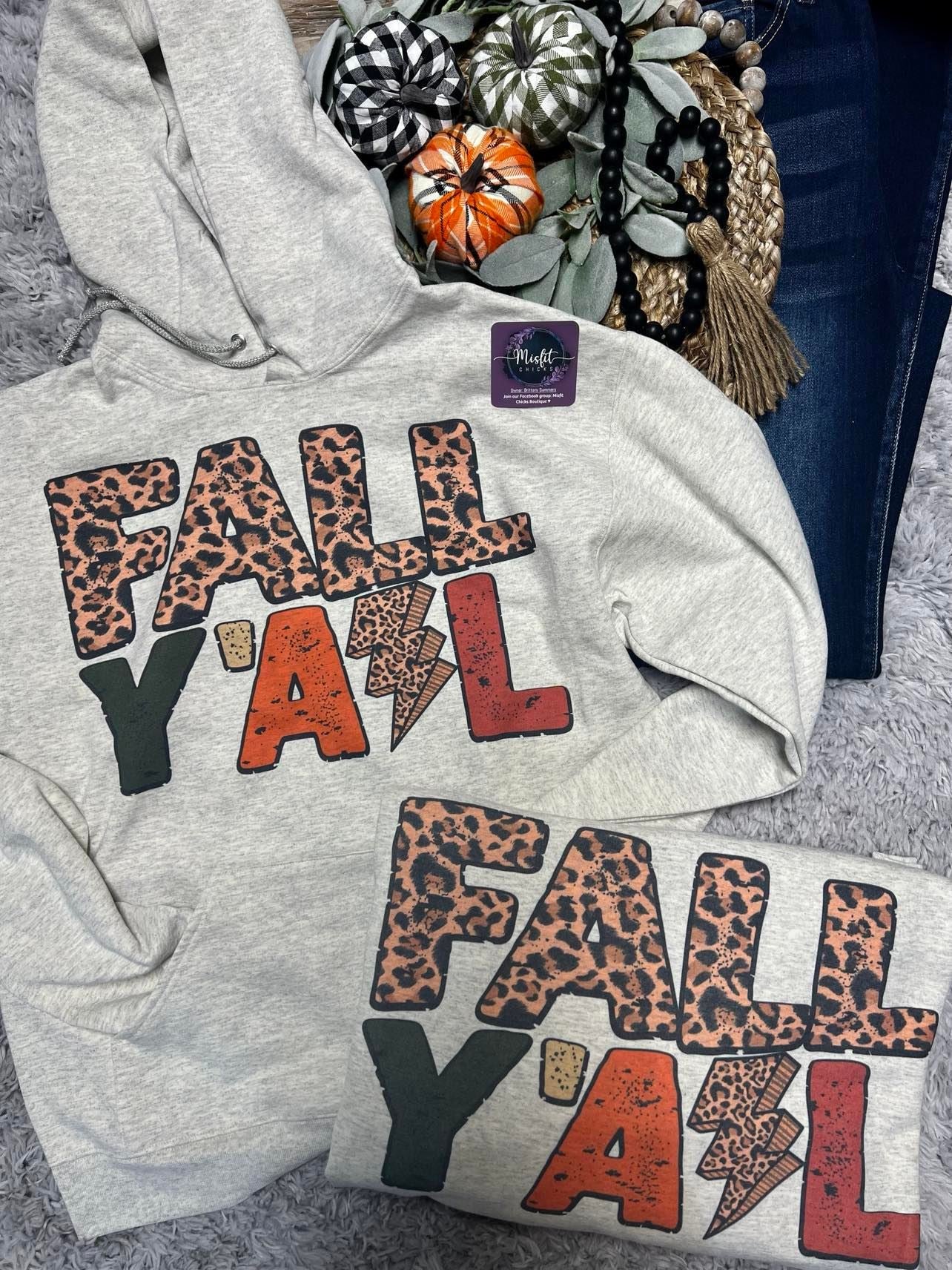 OATMEAL FALL YALL HOODIE