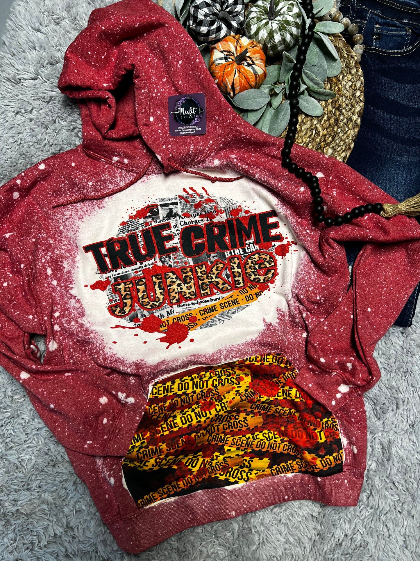TRUE CRIME JUNKIE HOODED SWEATSHIRT