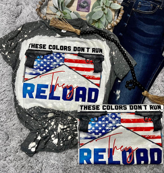 THESE COLORS DON'T RUN BLEACHED TEE